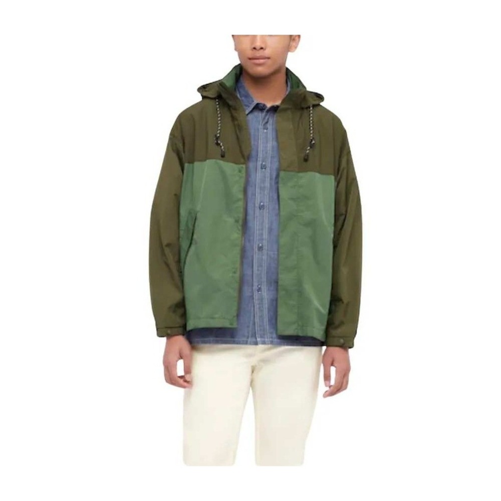 UNIQLO x JW Anderson Oversized Colorblock Blouson Jacket Olive Green M